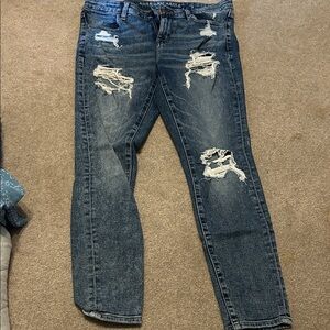 American Eagle Outfitters Women's Ripped Denim Jeans